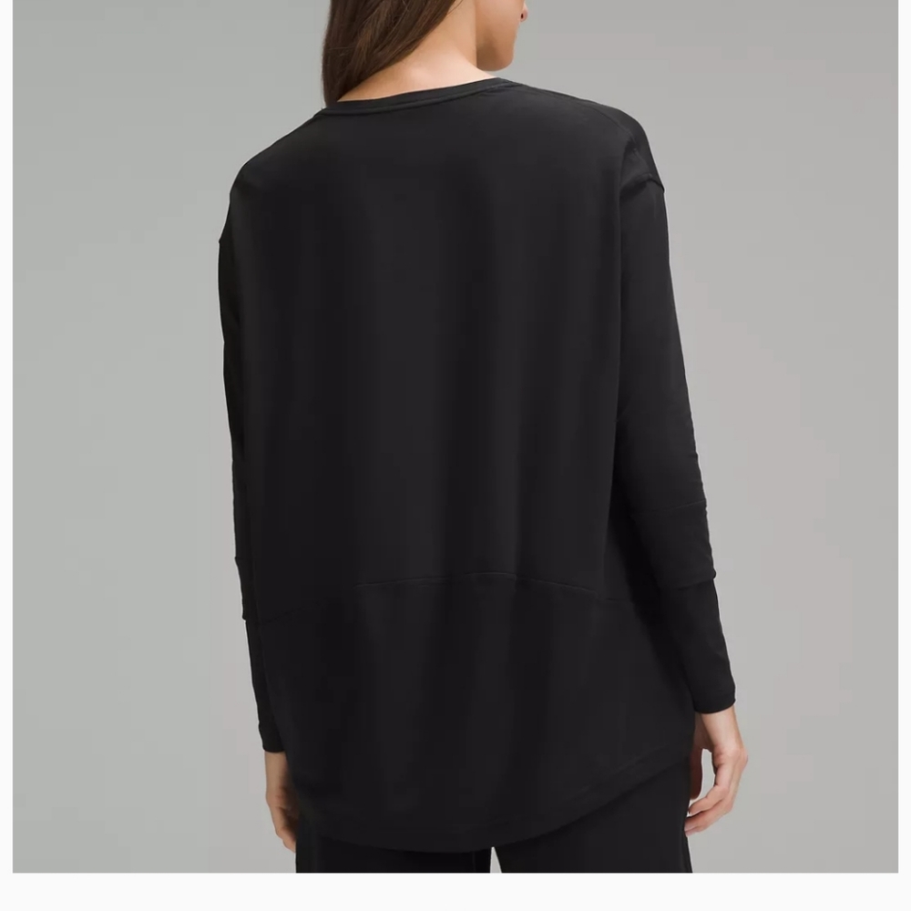 Lululemon Black Back in Action Long-Sleeve Shirt